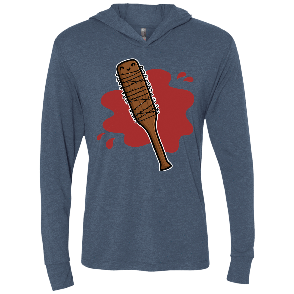 T-Shirts Indigo / X-Small Lucille Triblend Long Sleeve Hoodie Tee