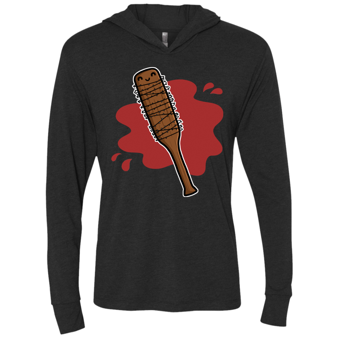 T-Shirts Vintage Black / X-Small Lucille Triblend Long Sleeve Hoodie Tee