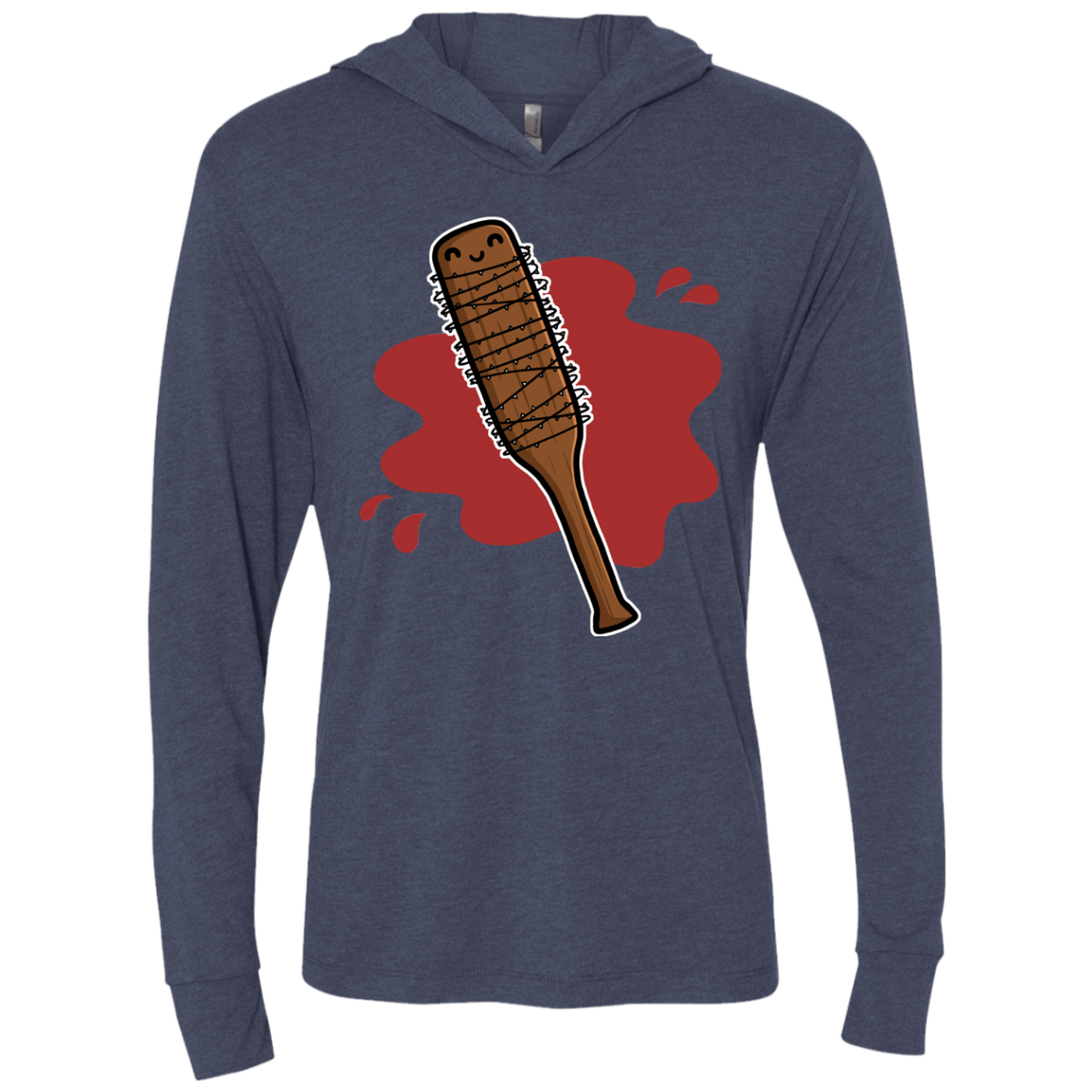 T-Shirts Vintage Navy / X-Small Lucille Triblend Long Sleeve Hoodie Tee