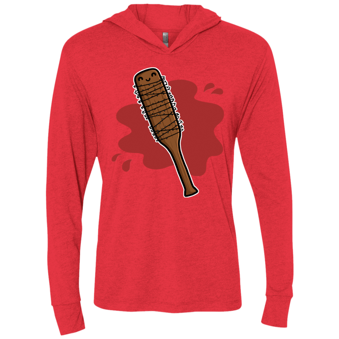 T-Shirts Vintage Red / X-Small Lucille Triblend Long Sleeve Hoodie Tee