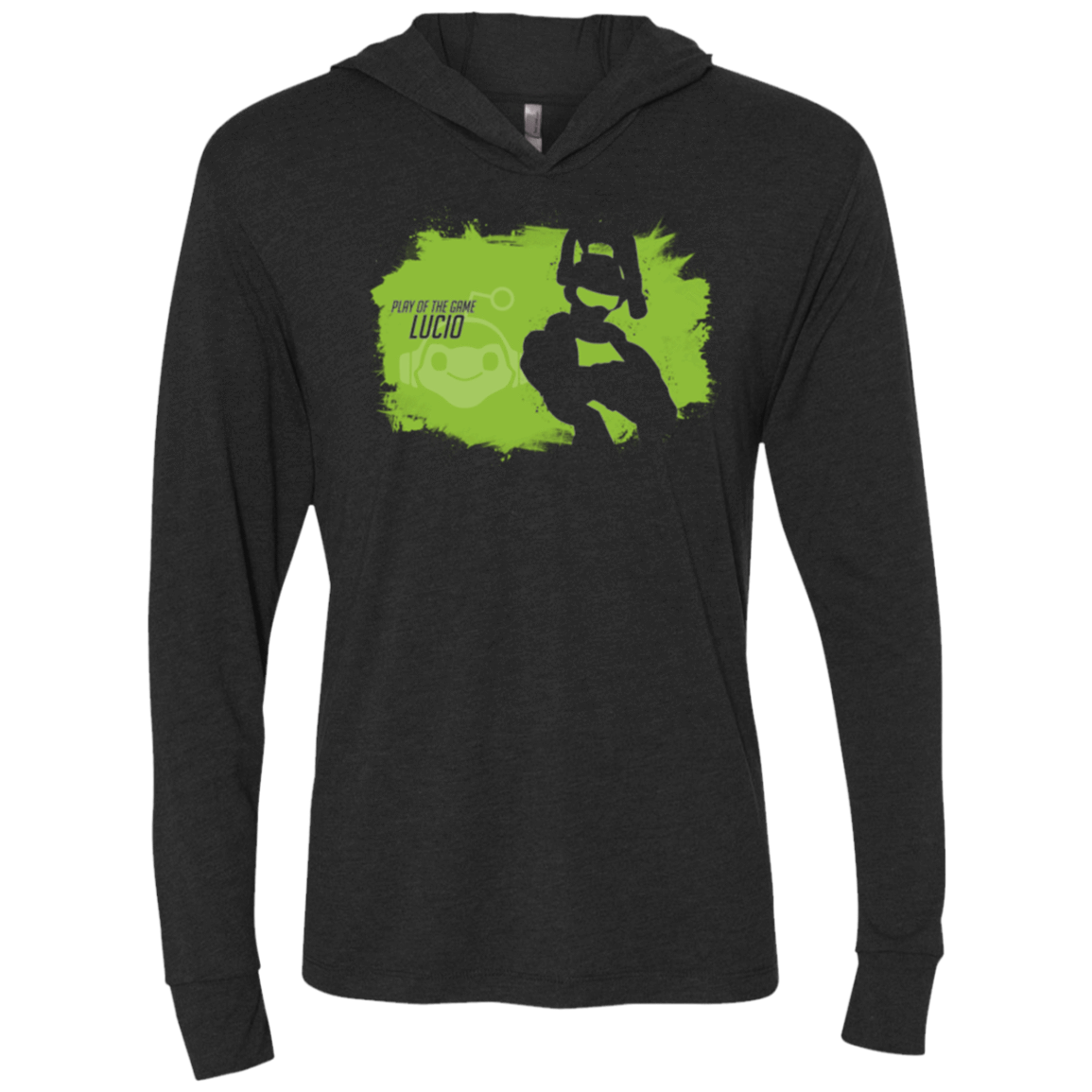 T-Shirts Vintage Black / X-Small Lucio Base Triblend Long Sleeve Hoodie Tee