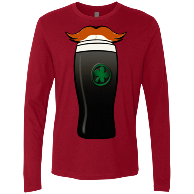 T-Shirts Cardinal / Small Luck of The Irish Men's Premium Long Sleeve