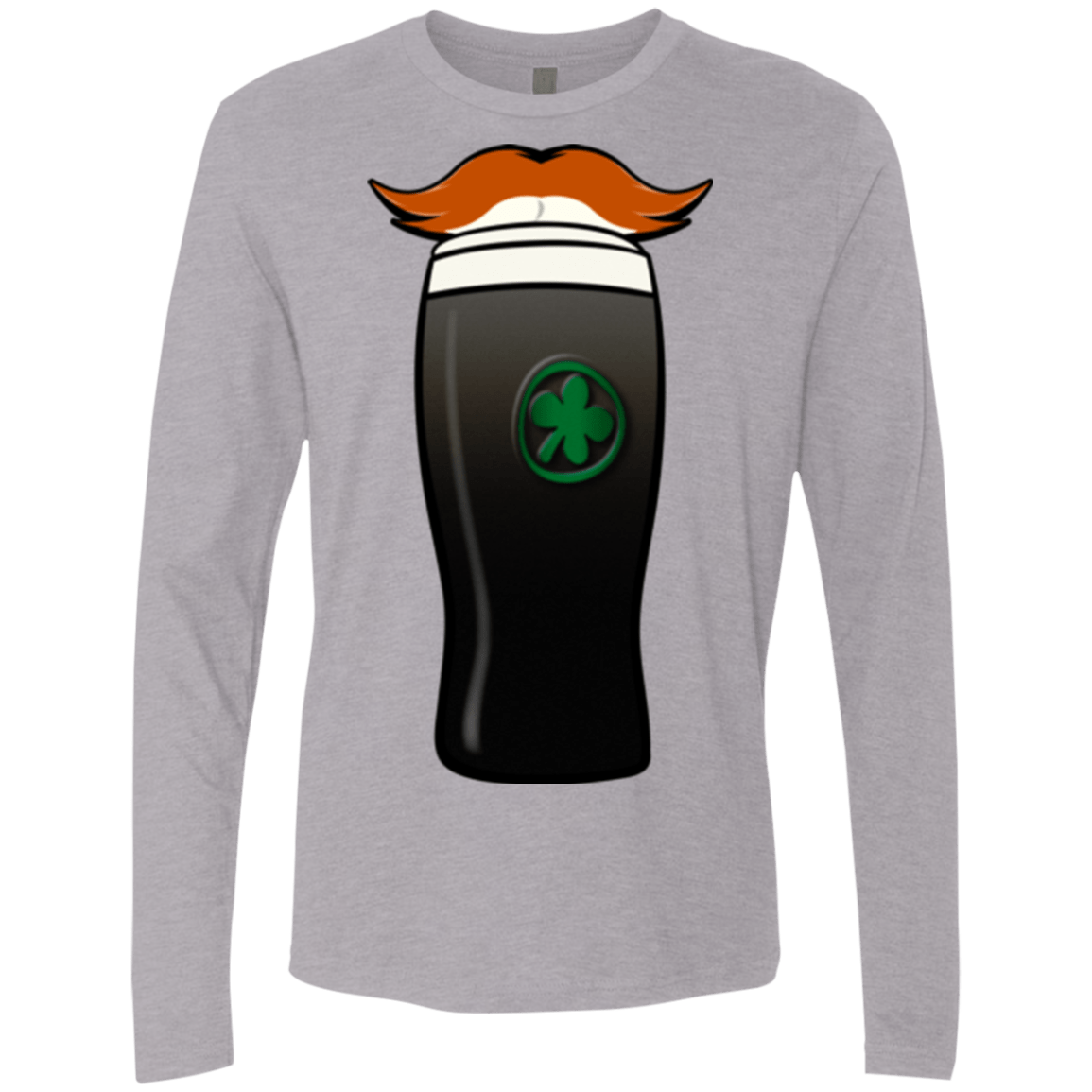 T-Shirts Heather Grey / Small Luck of The Irish Men's Premium Long Sleeve
