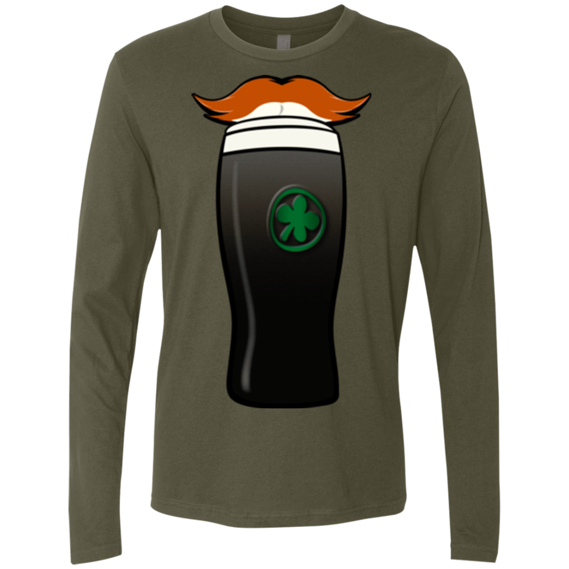 T-Shirts Military Green / Small Luck of The Irish Men's Premium Long Sleeve