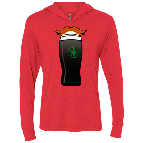 T-Shirts Vintage Red / X-Small Luck of The Irish Triblend Long Sleeve Hoodie Tee