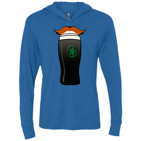 T-Shirts Vintage Royal / X-Small Luck of The Irish Triblend Long Sleeve Hoodie Tee