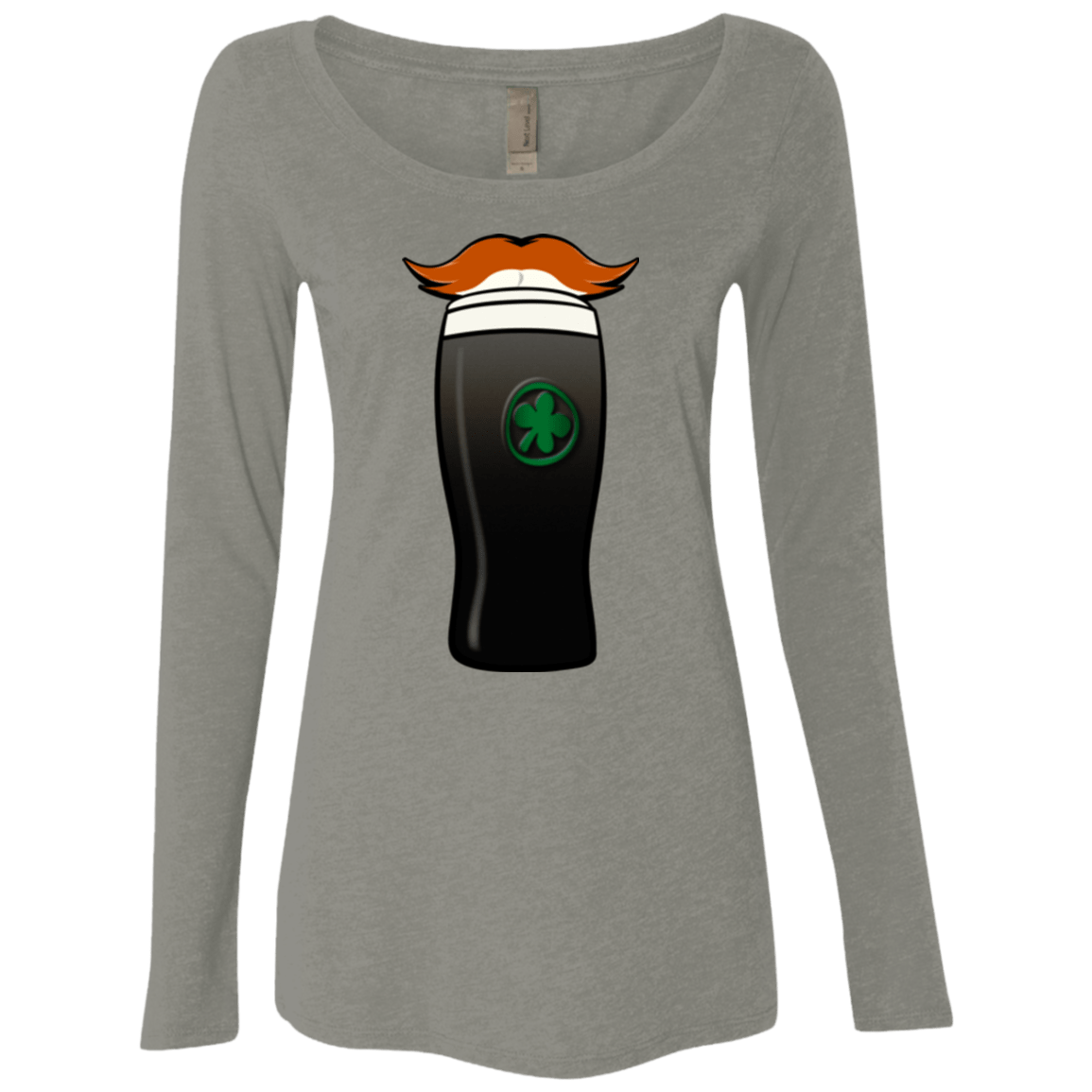 T-Shirts Venetian Grey / Small Luck of The Irish Women's Triblend Long Sleeve Shirt