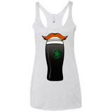 T-Shirts Heather White / X-Small Luck of The Irish Women's Triblend Racerback Tank