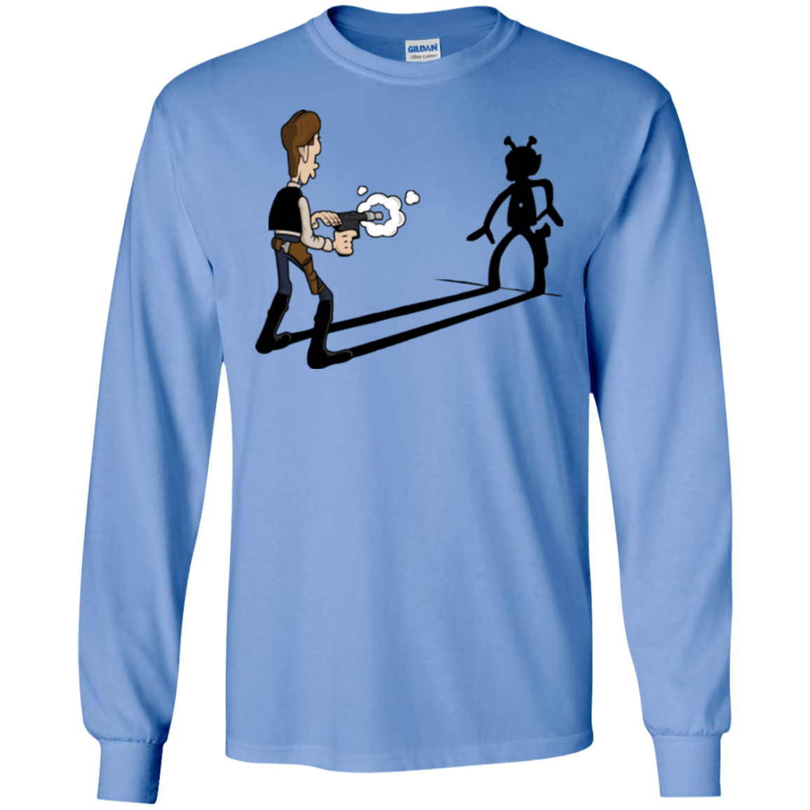 T-Shirts Carolina Blue / S Lucky Han Men's Long Sleeve T-Shirt