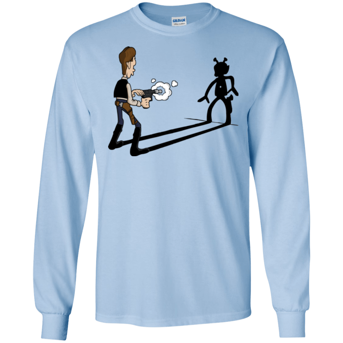 T-Shirts Light Blue / S Lucky Han Men's Long Sleeve T-Shirt