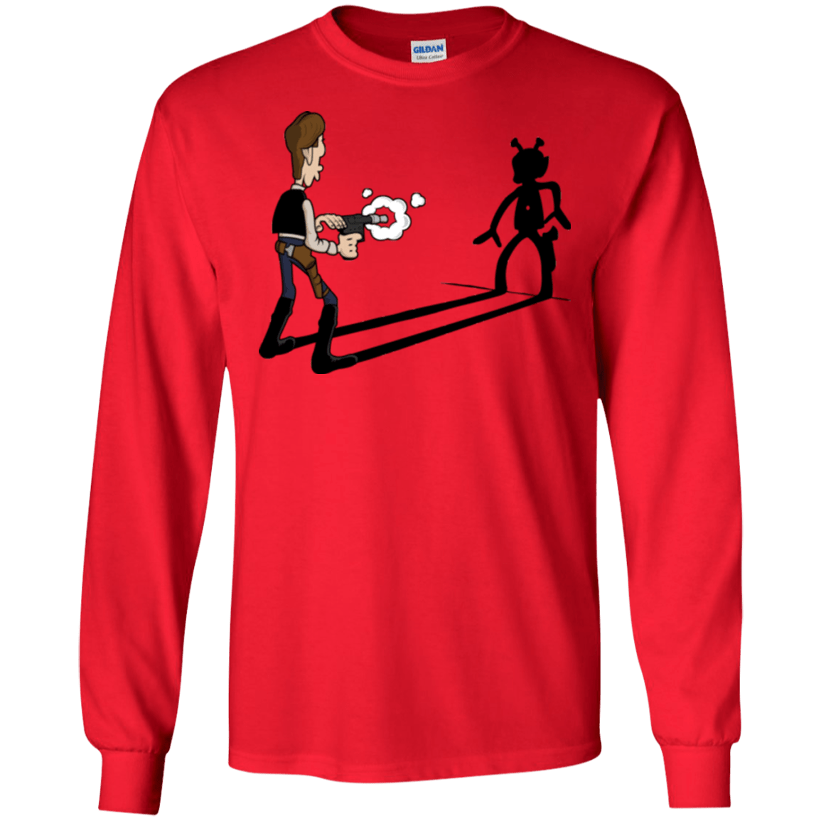 T-Shirts Red / S Lucky Han Men's Long Sleeve T-Shirt