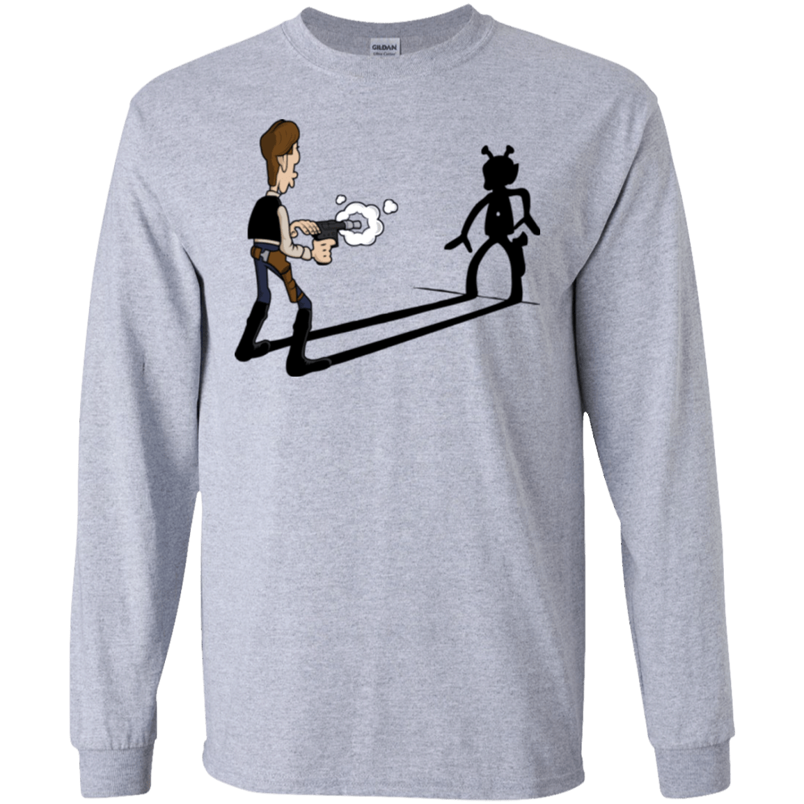 T-Shirts Sport Grey / S Lucky Han Men's Long Sleeve T-Shirt