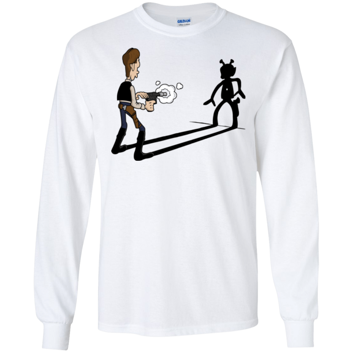 T-Shirts White / S Lucky Han Men's Long Sleeve T-Shirt