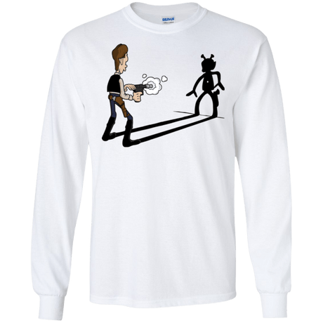 T-Shirts White / S Lucky Han Men's Long Sleeve T-Shirt