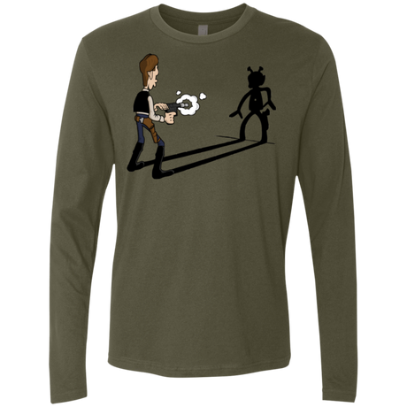 T-Shirts Military Green / S Lucky Han Men's Premium Long Sleeve