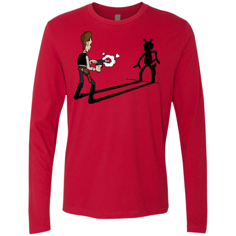 T-Shirts Red / S Lucky Han Men's Premium Long Sleeve