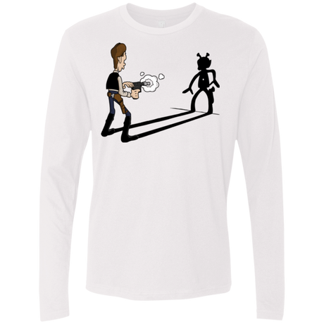 T-Shirts White / S Lucky Han Men's Premium Long Sleeve