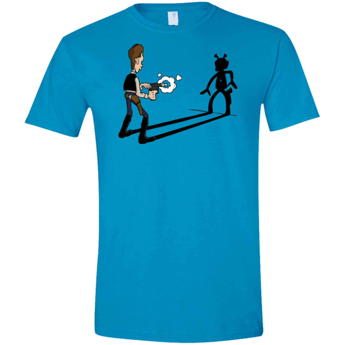 T-Shirts Sapphire / S Lucky Han Men's Semi-Fitted Softstyle