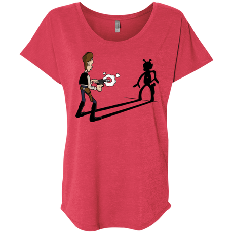 T-Shirts Vintage Red / X-Small Lucky Han Triblend Dolman Sleeve