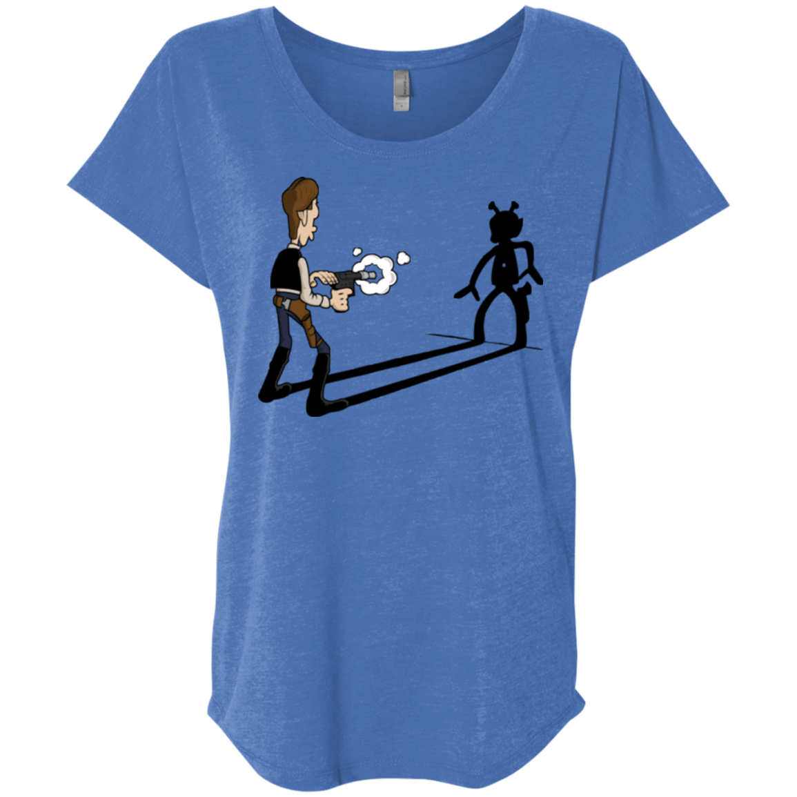 T-Shirts Vintage Royal / X-Small Lucky Han Triblend Dolman Sleeve