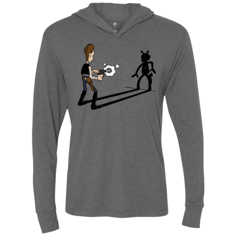 T-Shirts Premium Heather / X-Small Lucky Han Triblend Long Sleeve Hoodie Tee