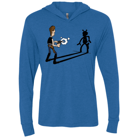 T-Shirts Vintage Royal / X-Small Lucky Han Triblend Long Sleeve Hoodie Tee