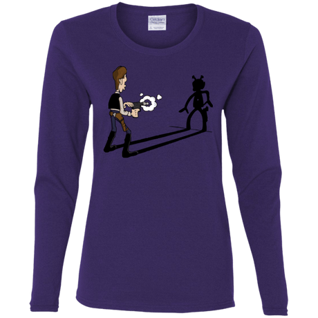 T-Shirts Purple / S Lucky Han Women's Long Sleeve T-Shirt