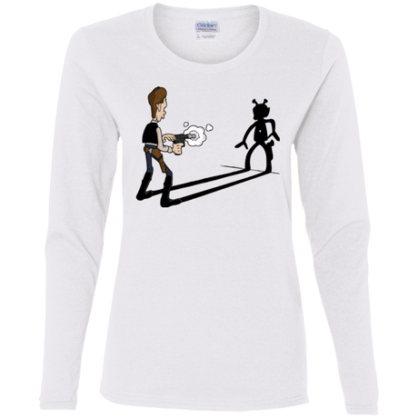 T-Shirts White / S Lucky Han Women's Long Sleeve T-Shirt