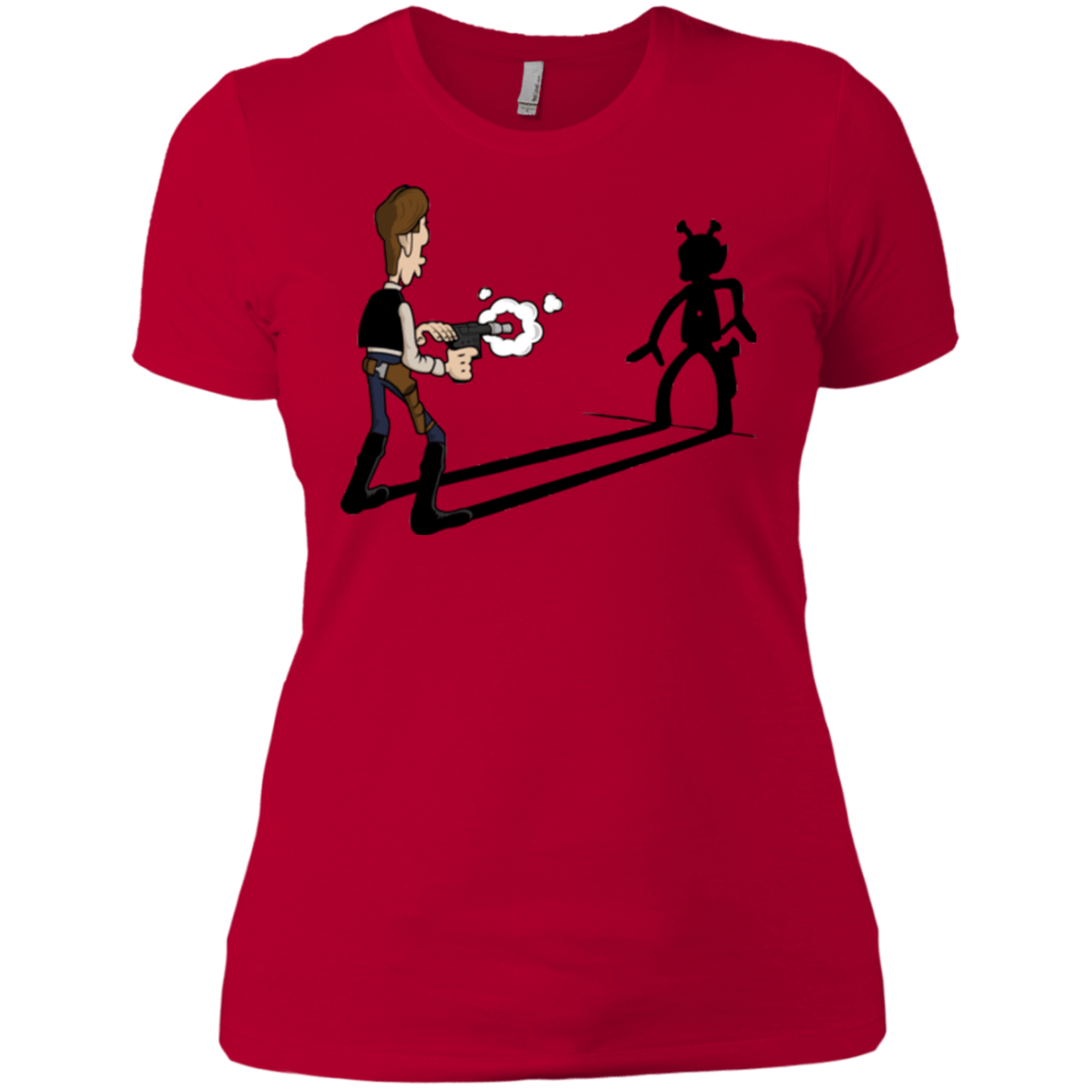 T-Shirts Red / X-Small Lucky Han Women's Premium T-Shirt