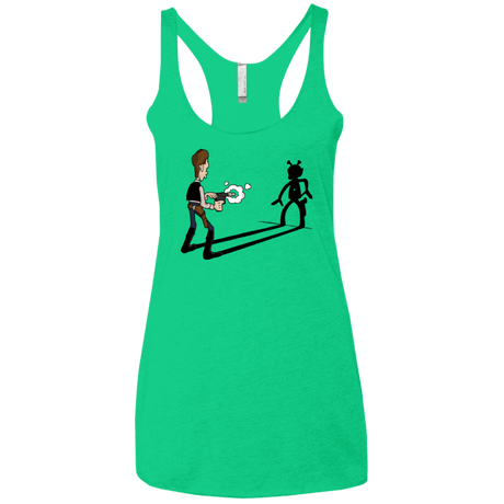 T-Shirts Envy / X-Small Lucky Han Women's Triblend Racerback Tank