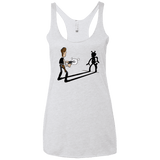 T-Shirts Heather White / X-Small Lucky Han Women's Triblend Racerback Tank