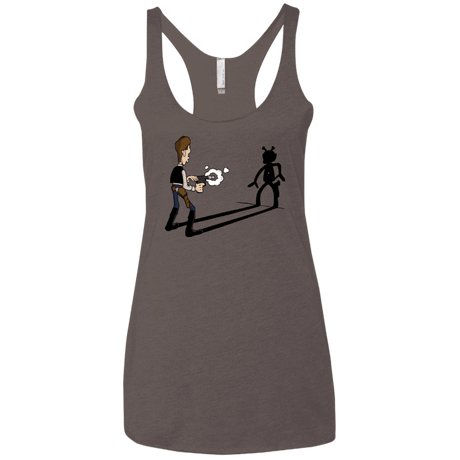 T-Shirts Macchiato / X-Small Lucky Han Women's Triblend Racerback Tank