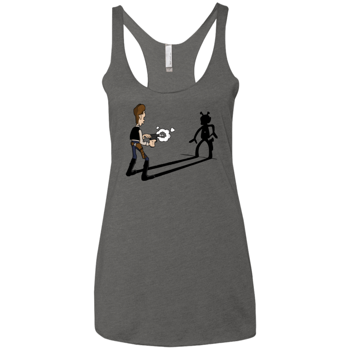 T-Shirts Premium Heather / X-Small Lucky Han Women's Triblend Racerback Tank