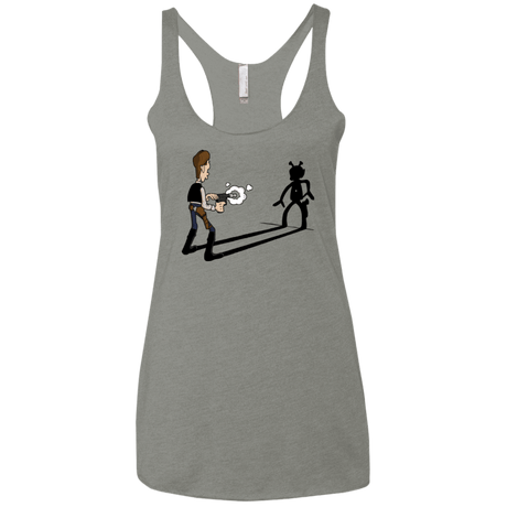 T-Shirts Venetian Grey / X-Small Lucky Han Women's Triblend Racerback Tank
