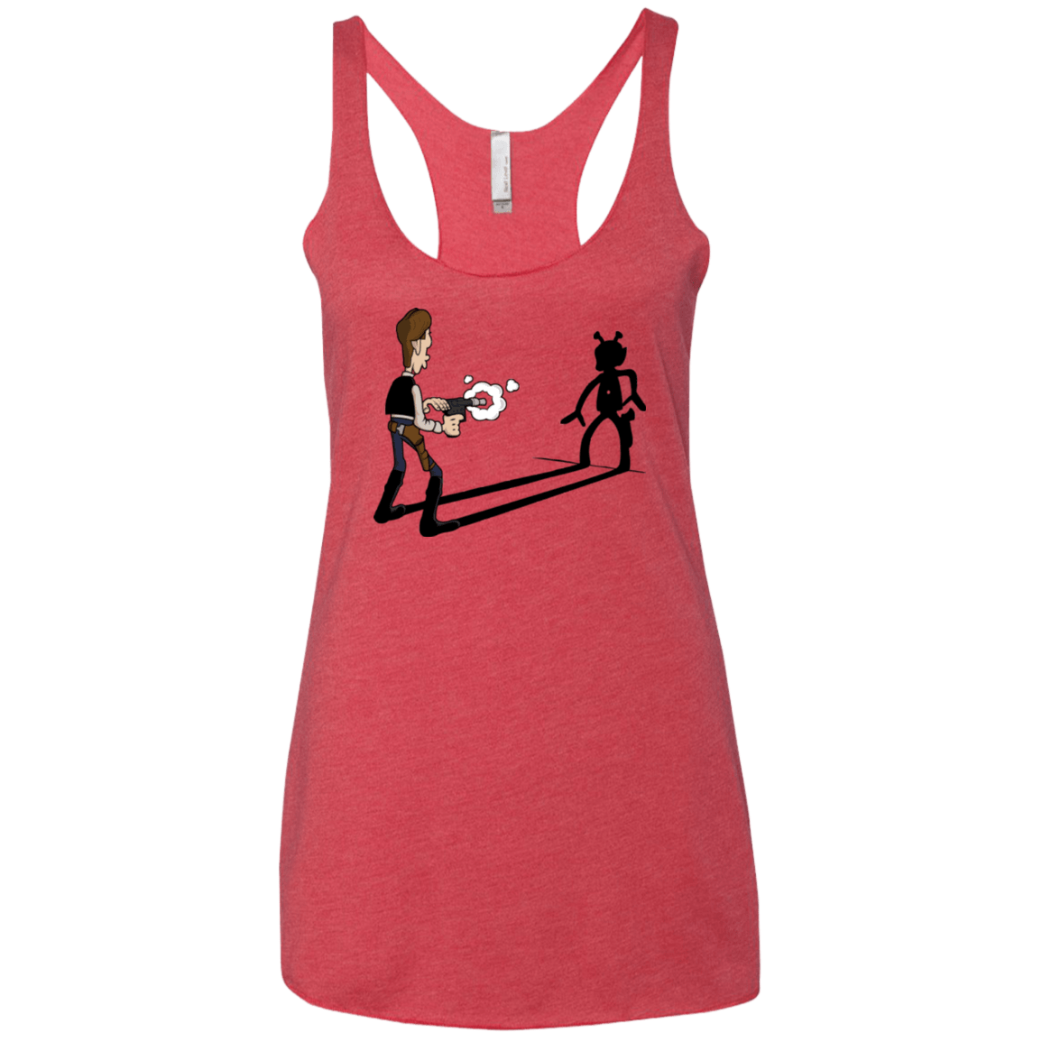 T-Shirts Vintage Red / X-Small Lucky Han Women's Triblend Racerback Tank