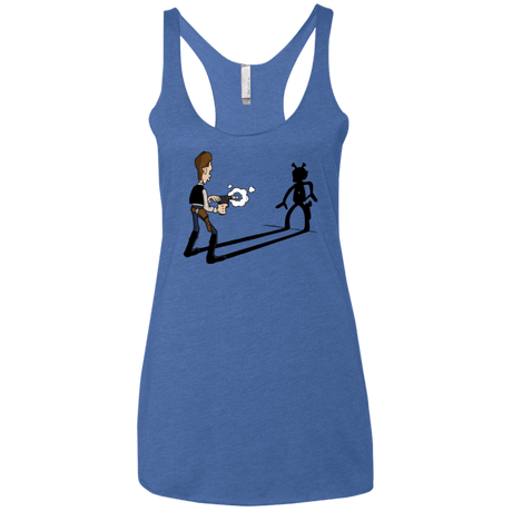 T-Shirts Vintage Royal / X-Small Lucky Han Women's Triblend Racerback Tank