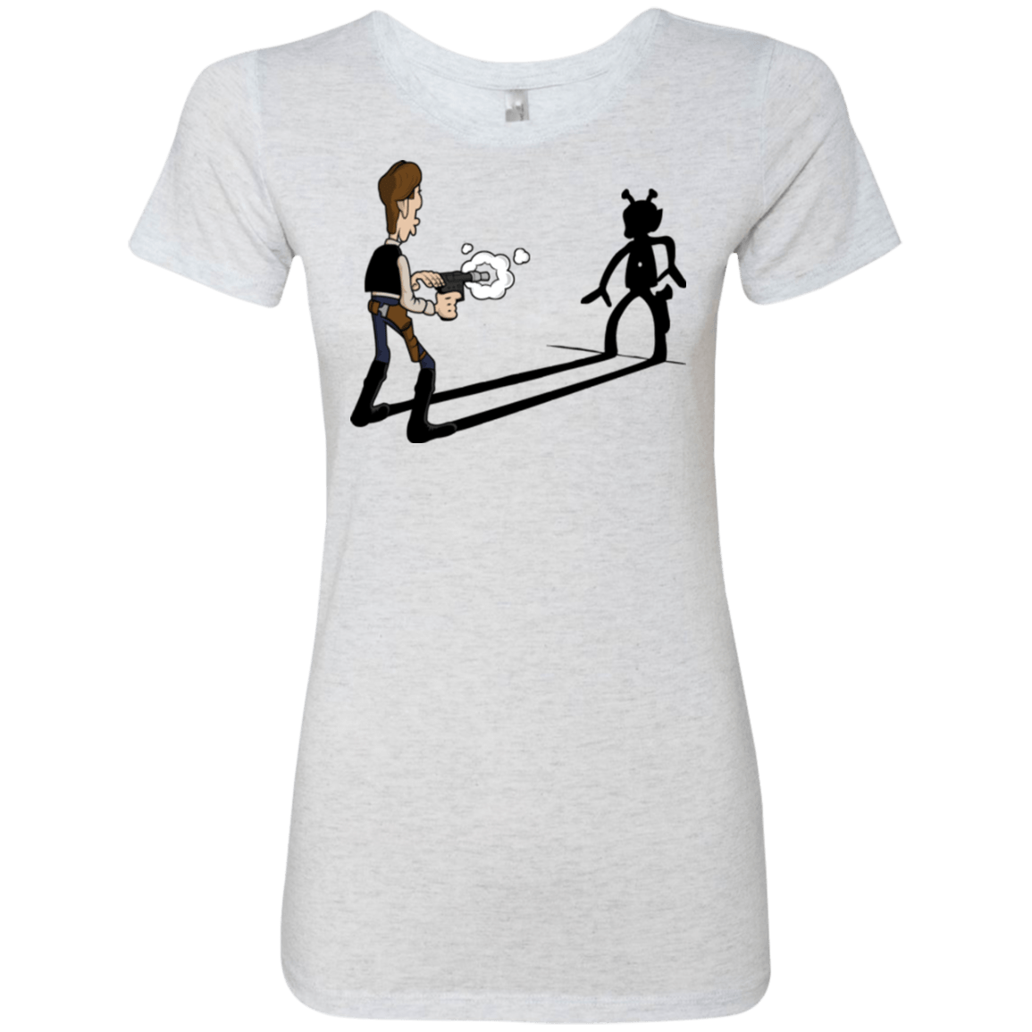 T-Shirts Heather White / S Lucky Han Women's Triblend T-Shirt