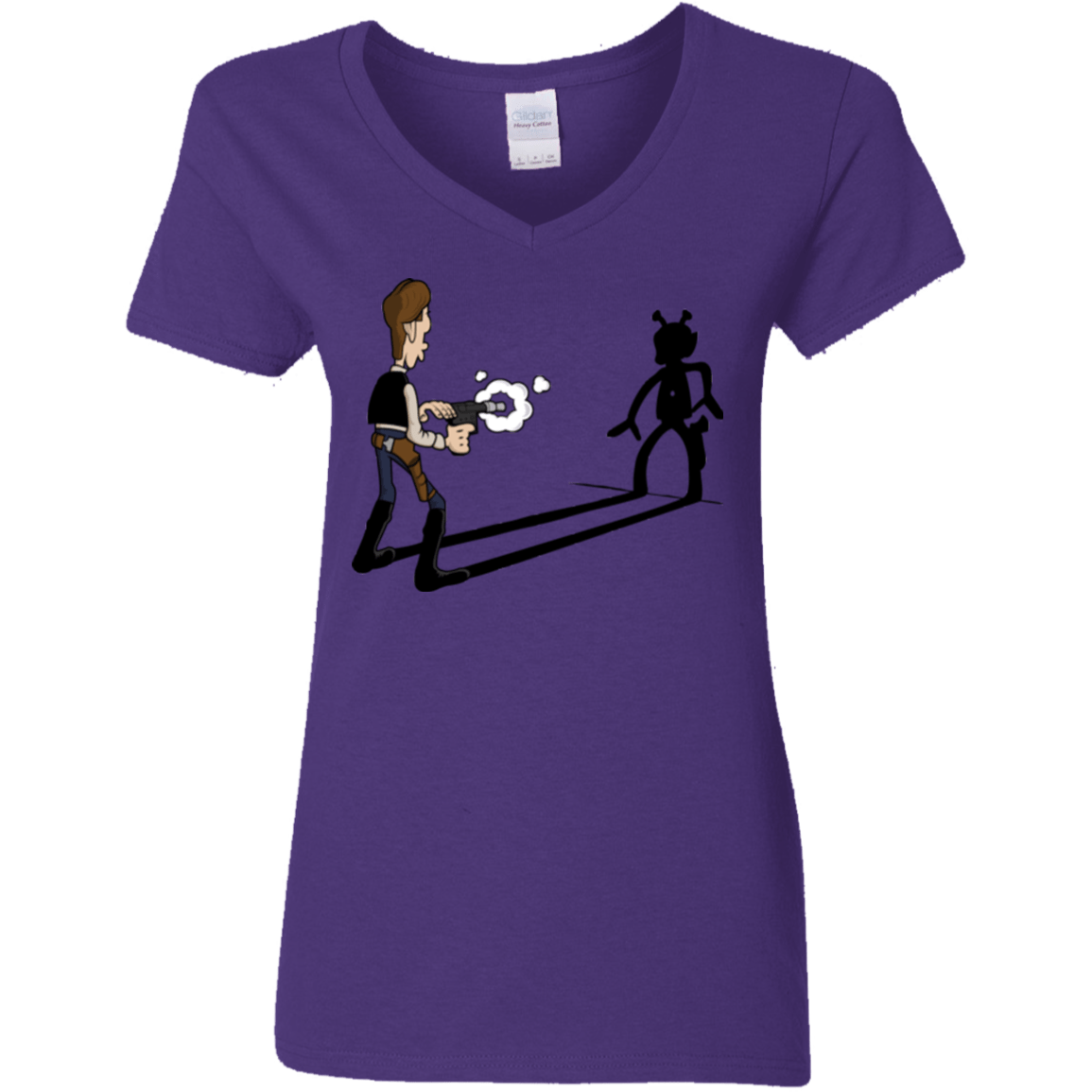 T-Shirts Purple / S Lucky Han Women's V-Neck T-Shirt