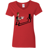 T-Shirts Red / S Lucky Han Women's V-Neck T-Shirt