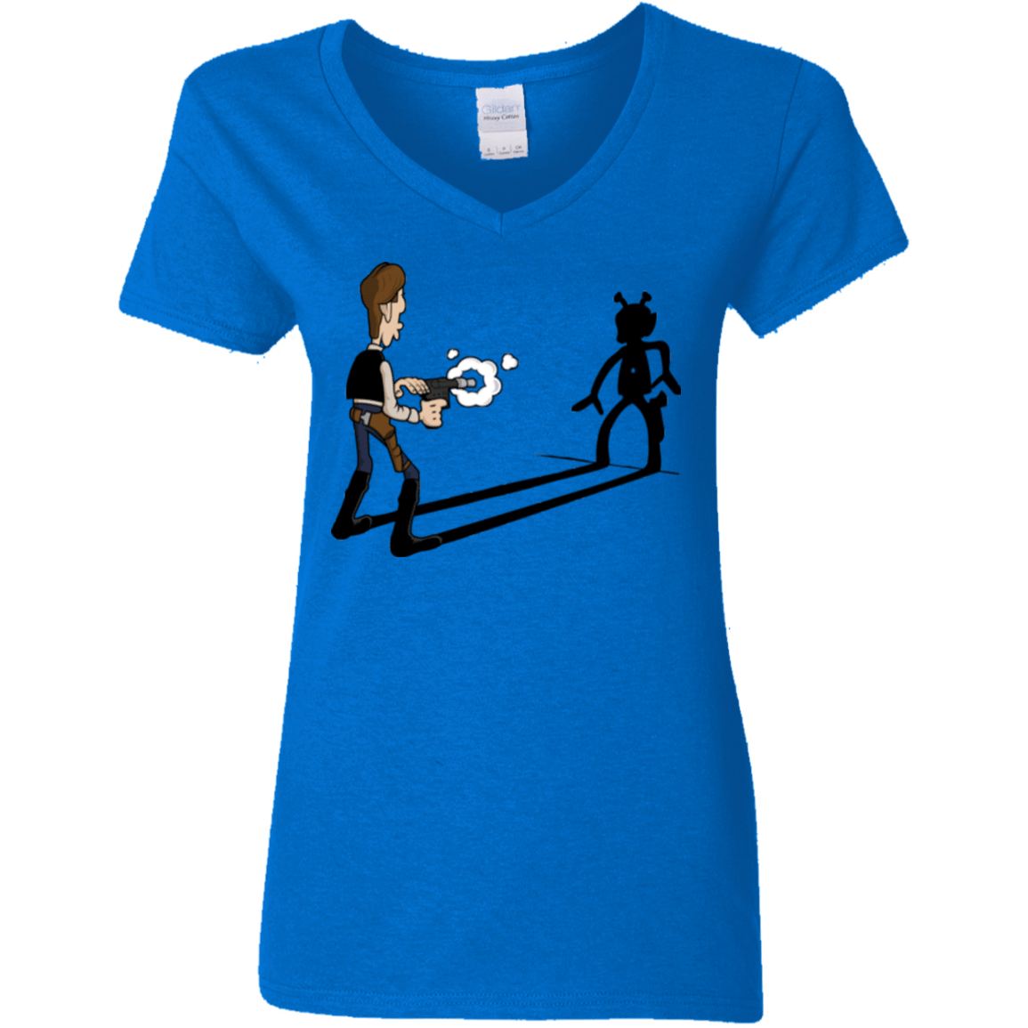 T-Shirts Royal / S Lucky Han Women's V-Neck T-Shirt