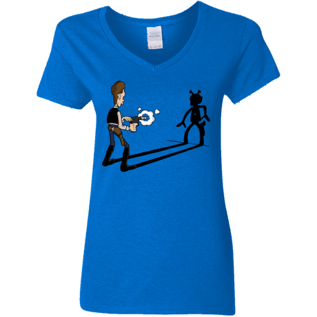 T-Shirts Royal / S Lucky Han Women's V-Neck T-Shirt