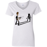 T-Shirts White / S Lucky Han Women's V-Neck T-Shirt