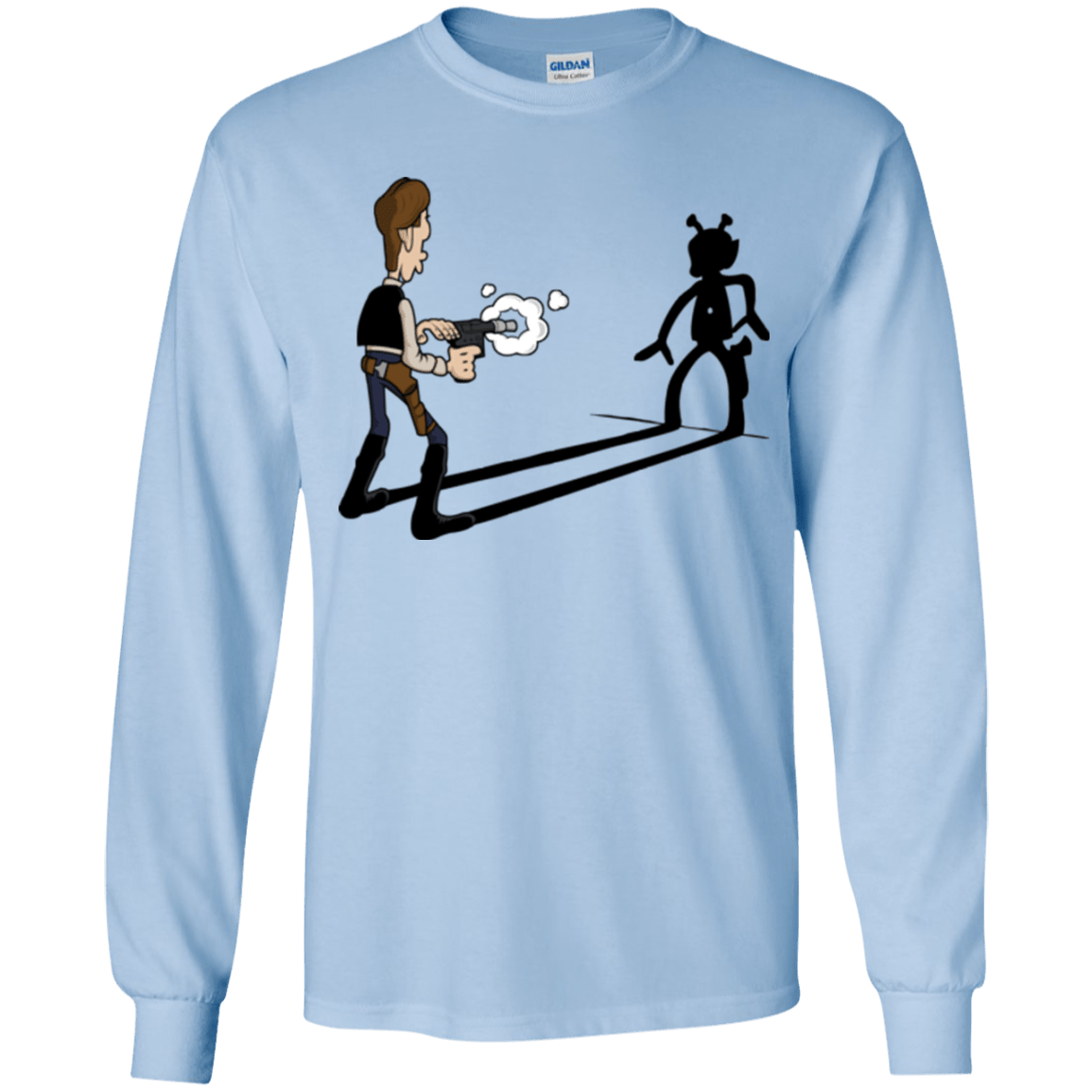 T-Shirts Light Blue / YS Lucky Han Youth Long Sleeve T-Shirt