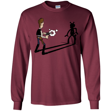 T-Shirts Maroon / YS Lucky Han Youth Long Sleeve T-Shirt