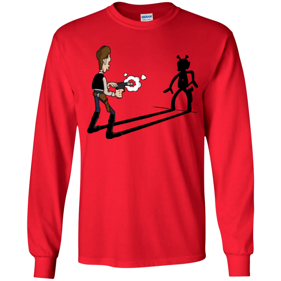 T-Shirts Red / YS Lucky Han Youth Long Sleeve T-Shirt