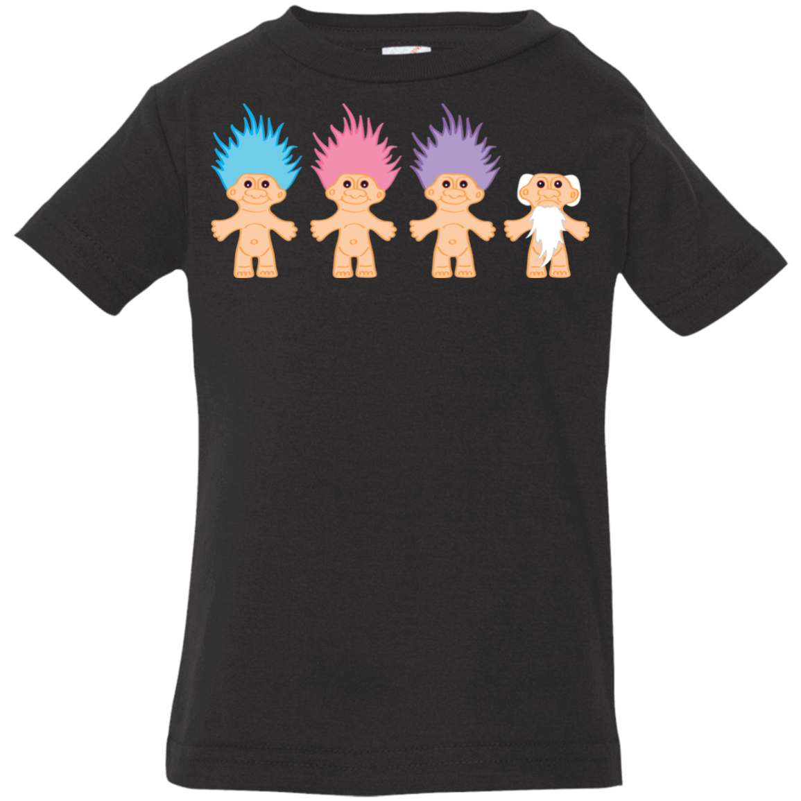T-Shirts Black / 6 Months Lucky Trolls Infant Premium T-Shirt