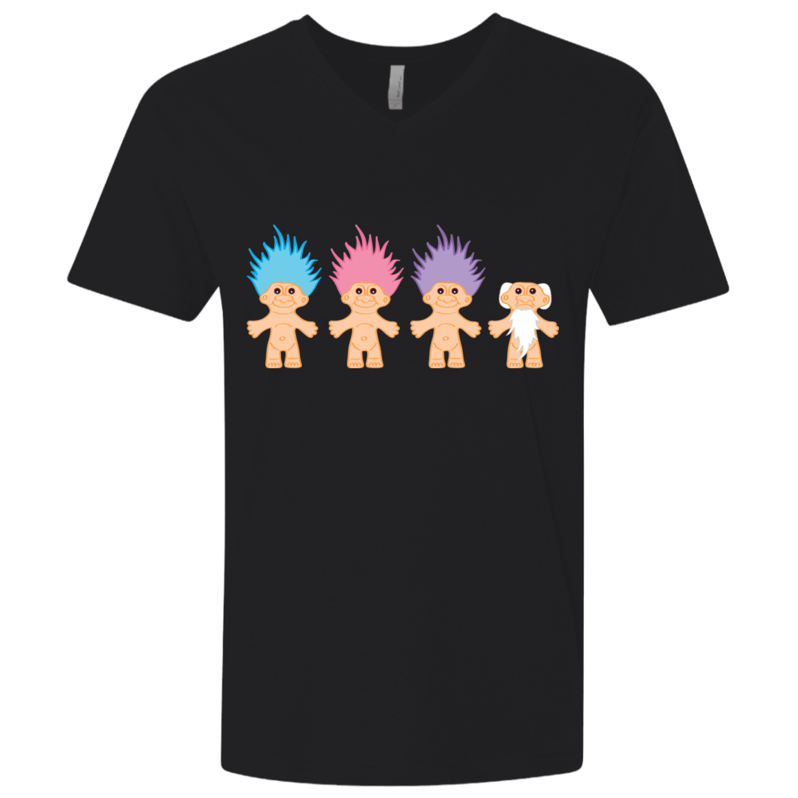 T-Shirts Black / X-Small Lucky Trolls Men's Premium V-Neck