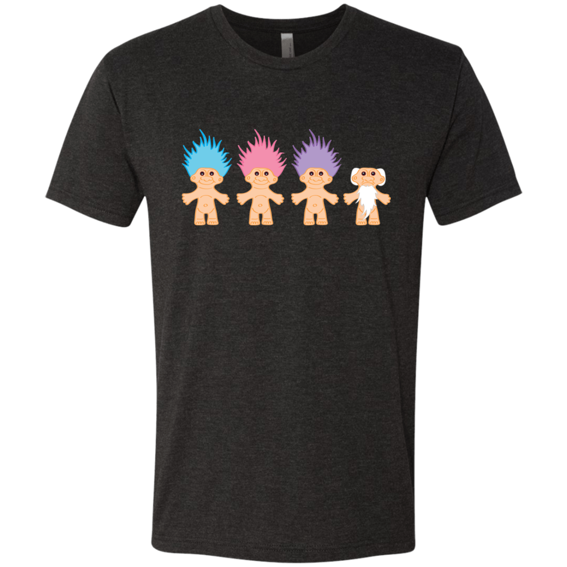 T-Shirts Vintage Black / S Lucky Trolls Men's Triblend T-Shirt
