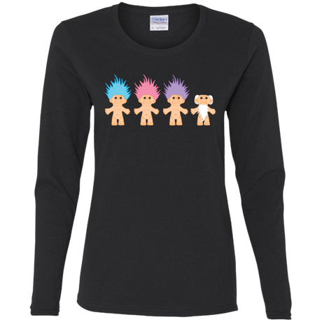 T-Shirts Black / S Lucky Trolls Women's Long Sleeve T-Shirt
