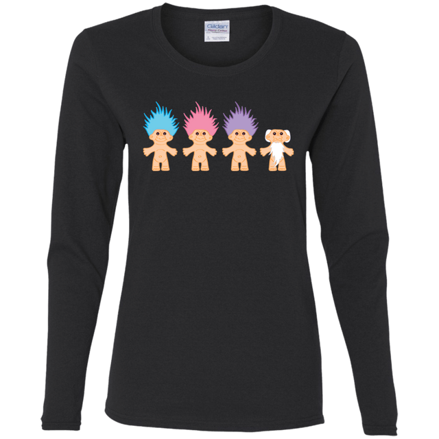T-Shirts Black / S Lucky Trolls Women's Long Sleeve T-Shirt
